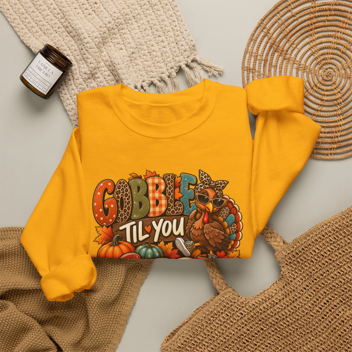 Sweatshirt: Gobble Till you Wobble