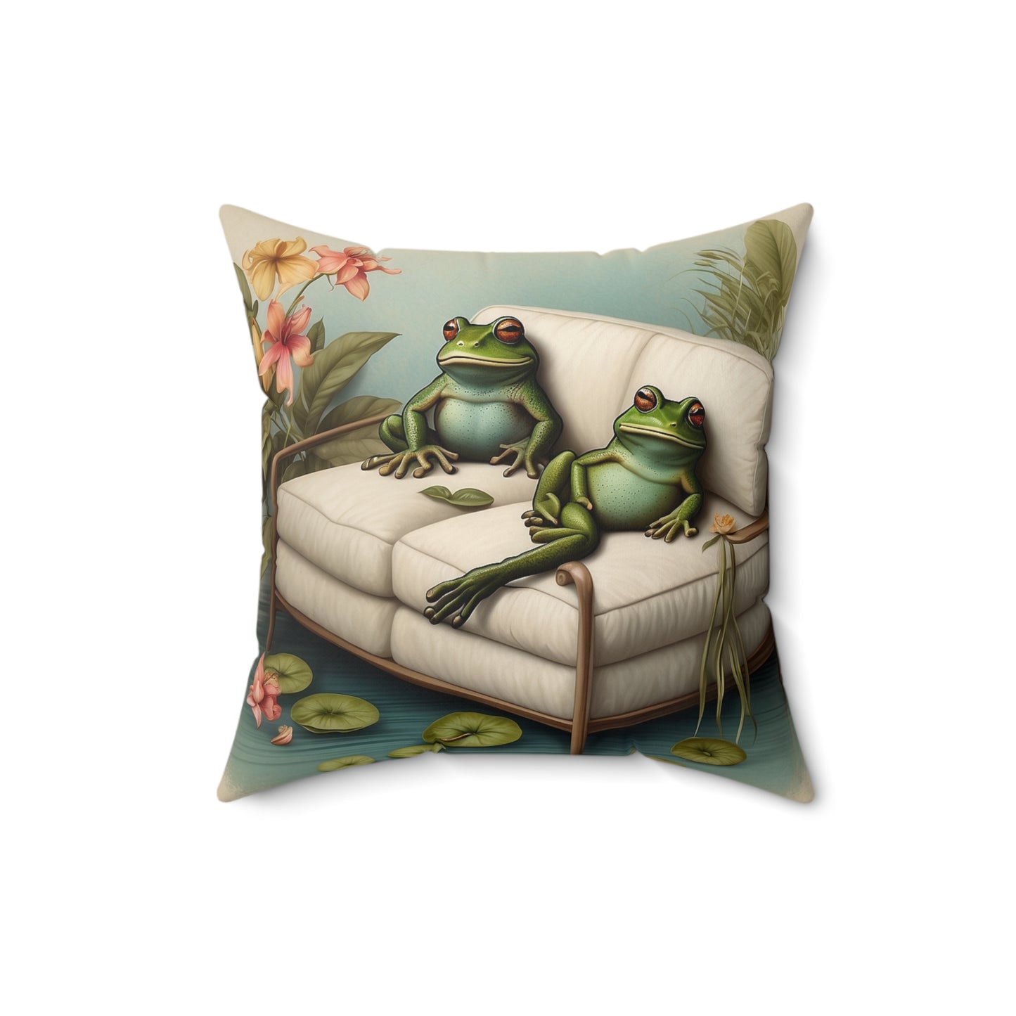 Decorative Throw Pillow, Frog