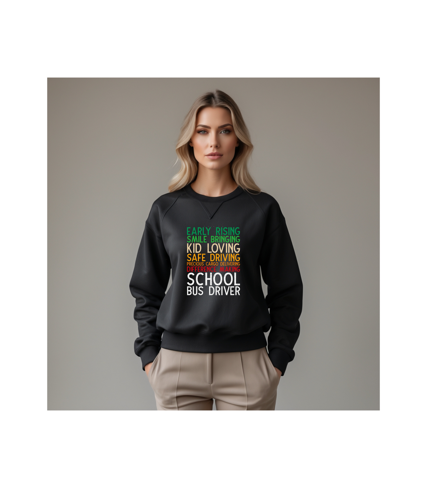 School Bus Driver Sweatshirt, Gift for Teachers, Unisex Crewneck, Cozy Pullover for Drivers, Back to School Apparel