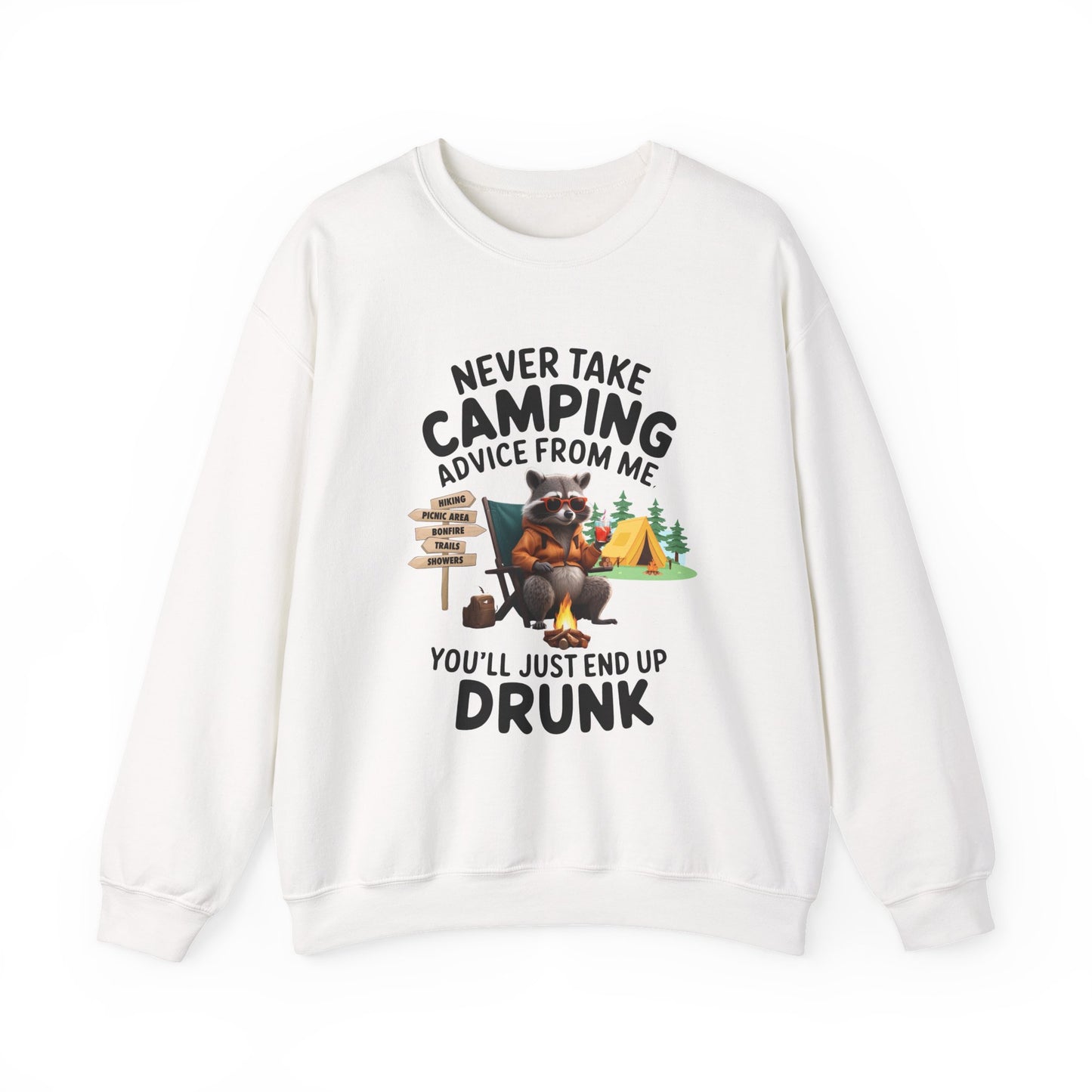 Camping Advice-Unisex Heavy Blend™ Crewneck Sweatshirt