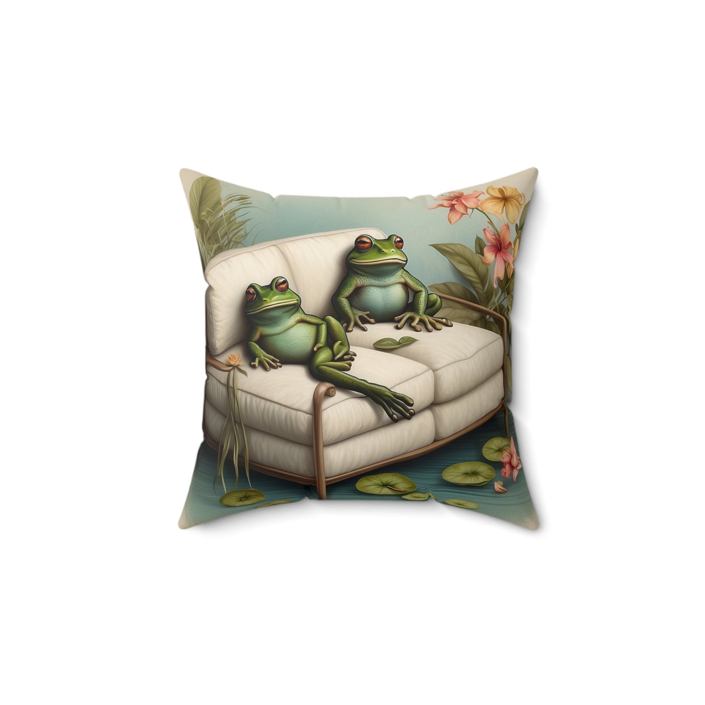 Decorative Throw Pillow, Frog