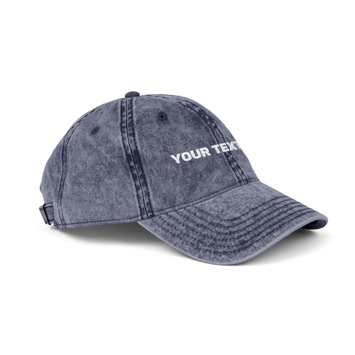 Vintage Embroidered Cap — Custom Text Baseball Hat