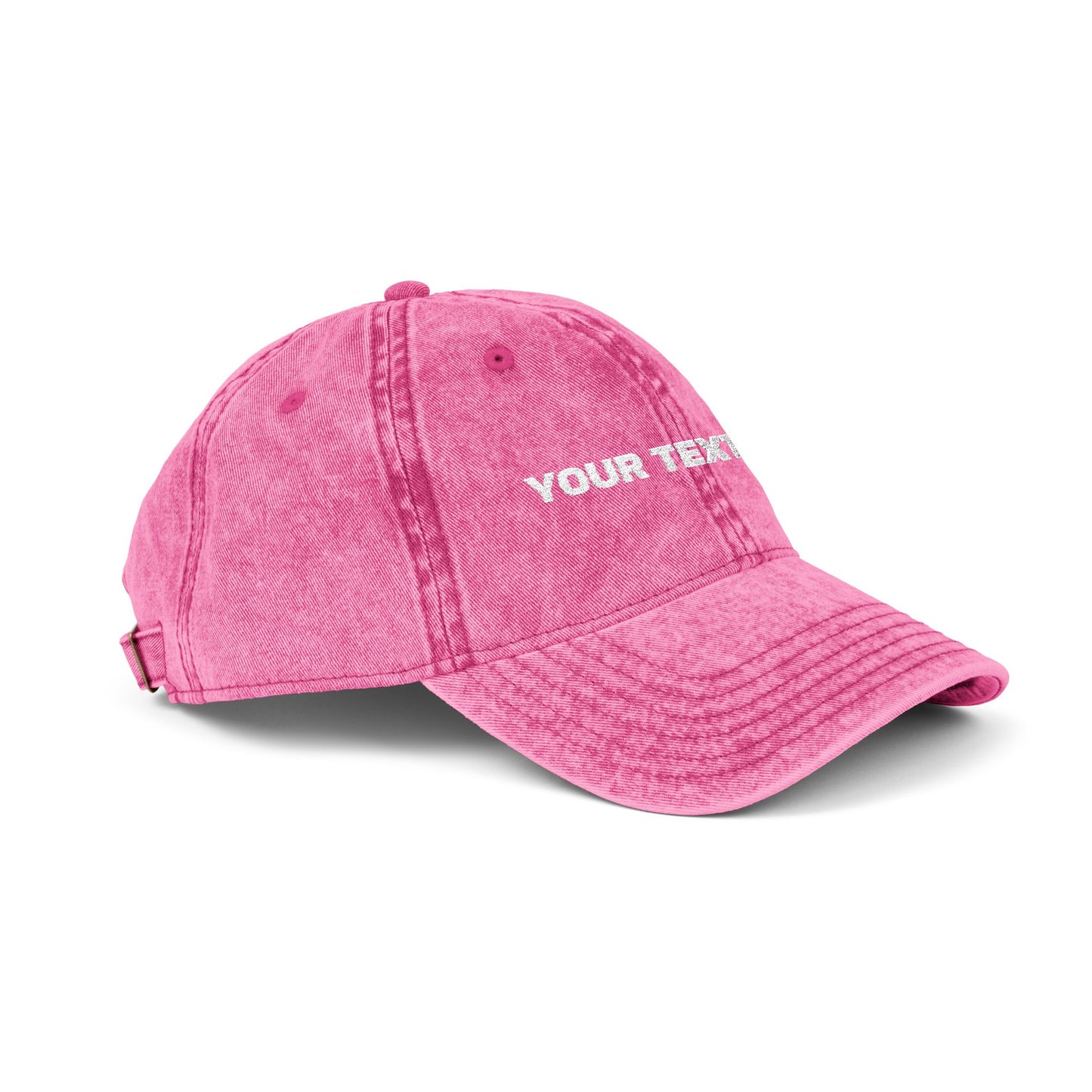 Vintage Embroidered Cap — Custom Text Baseball Hat