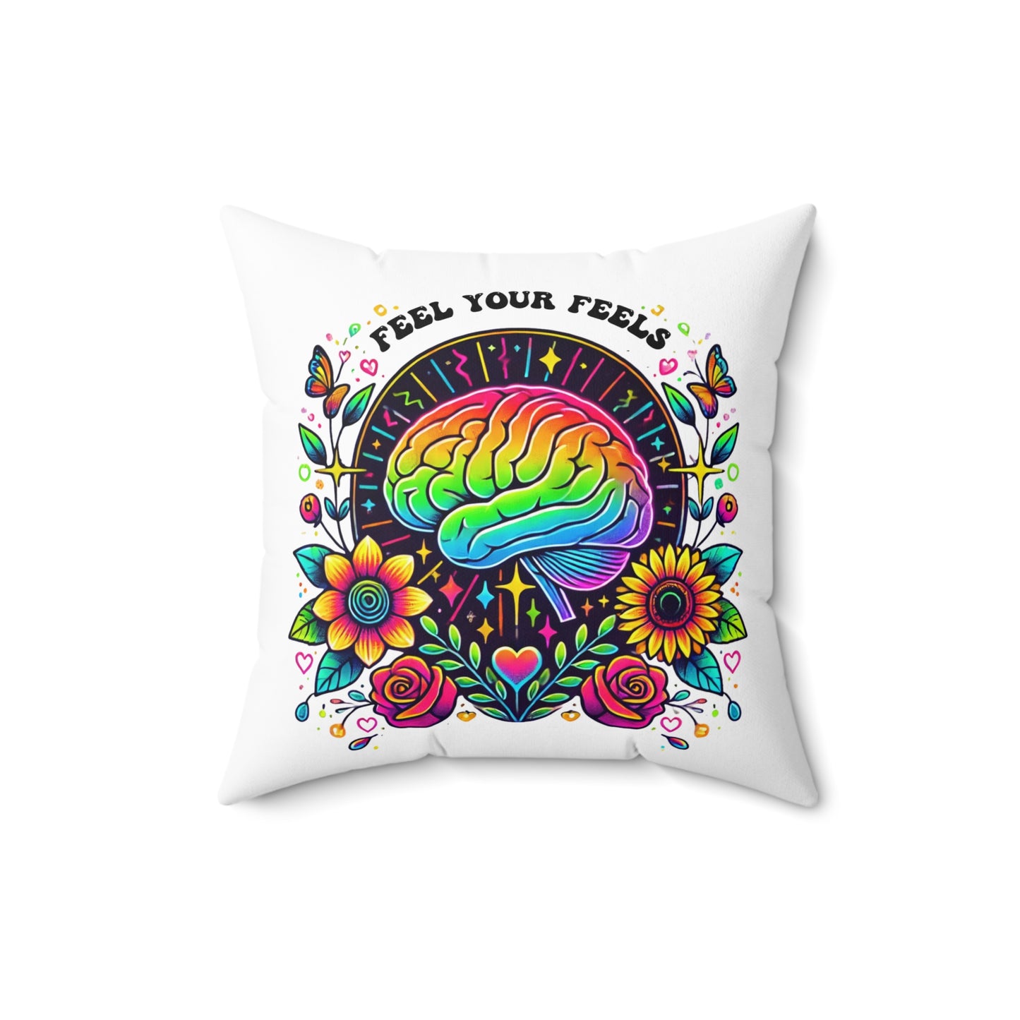 Decorative Throw Pillow, Feel your feels
