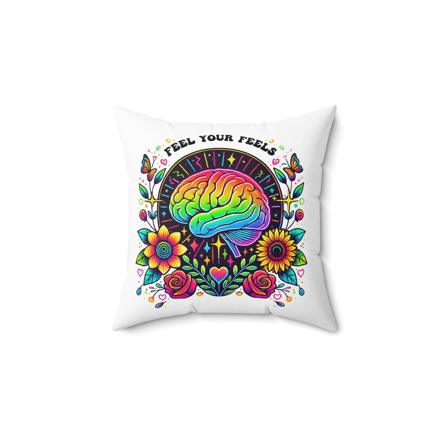 Decorative Throw Pillow, Feel your feels
