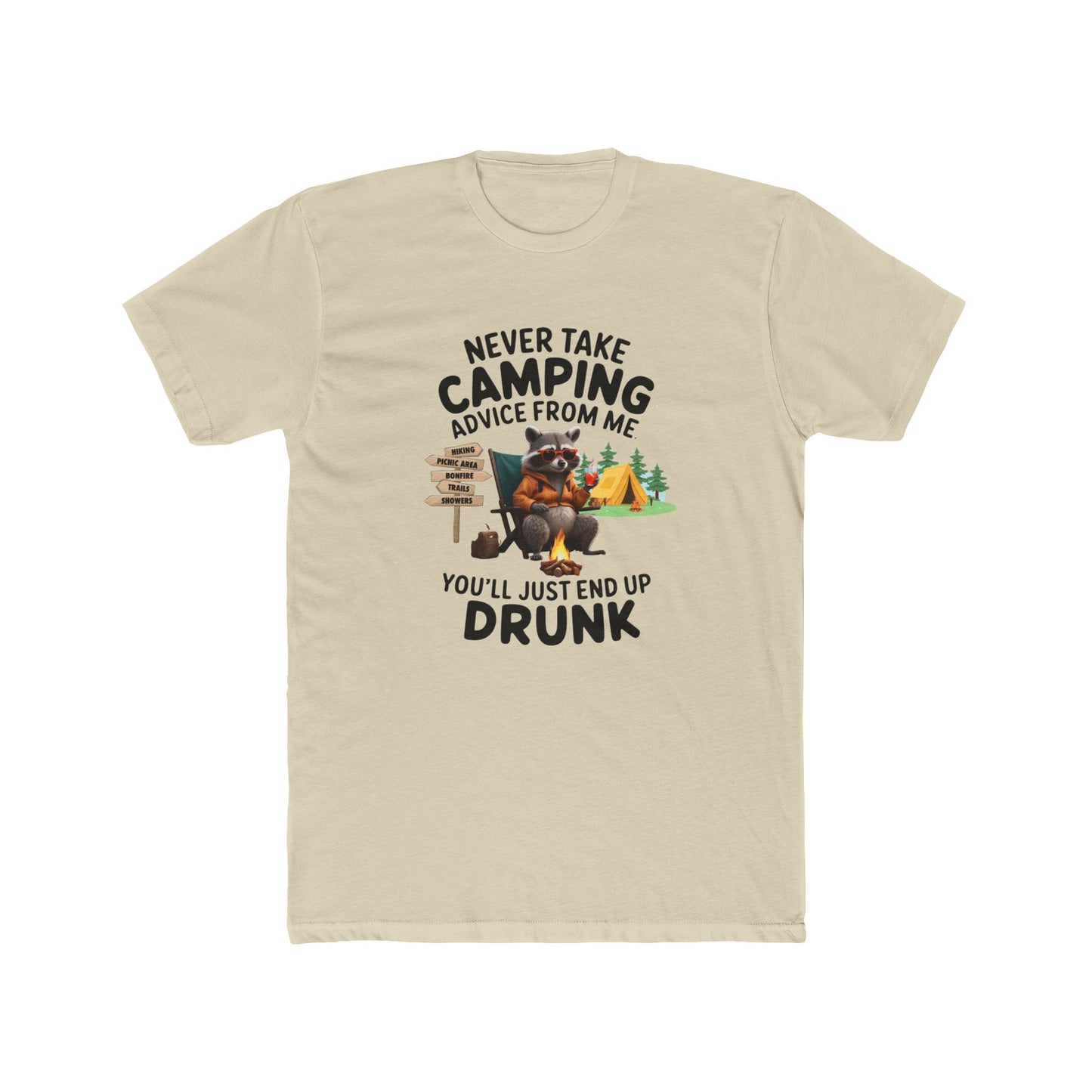 Funny Camping Tee - Never Take Camping Advice From Me, Perfect for Campers, Outdoor Enthusiasts, Gifts for Him, Adventure Apparel, [...]