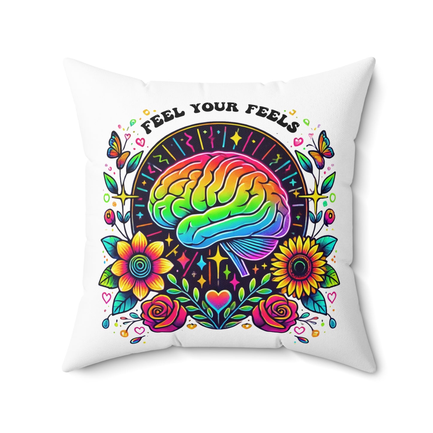 Decorative Throw Pillow, Feel your feels