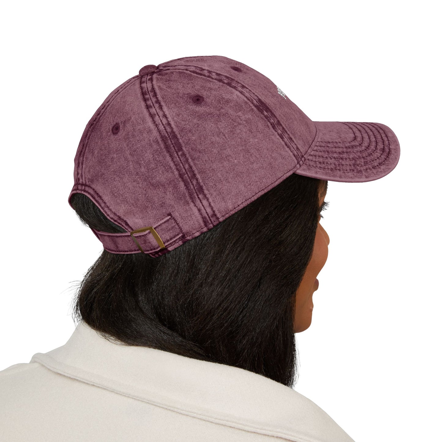 Vintage Embroidered Cap — Custom Text Baseball Hat