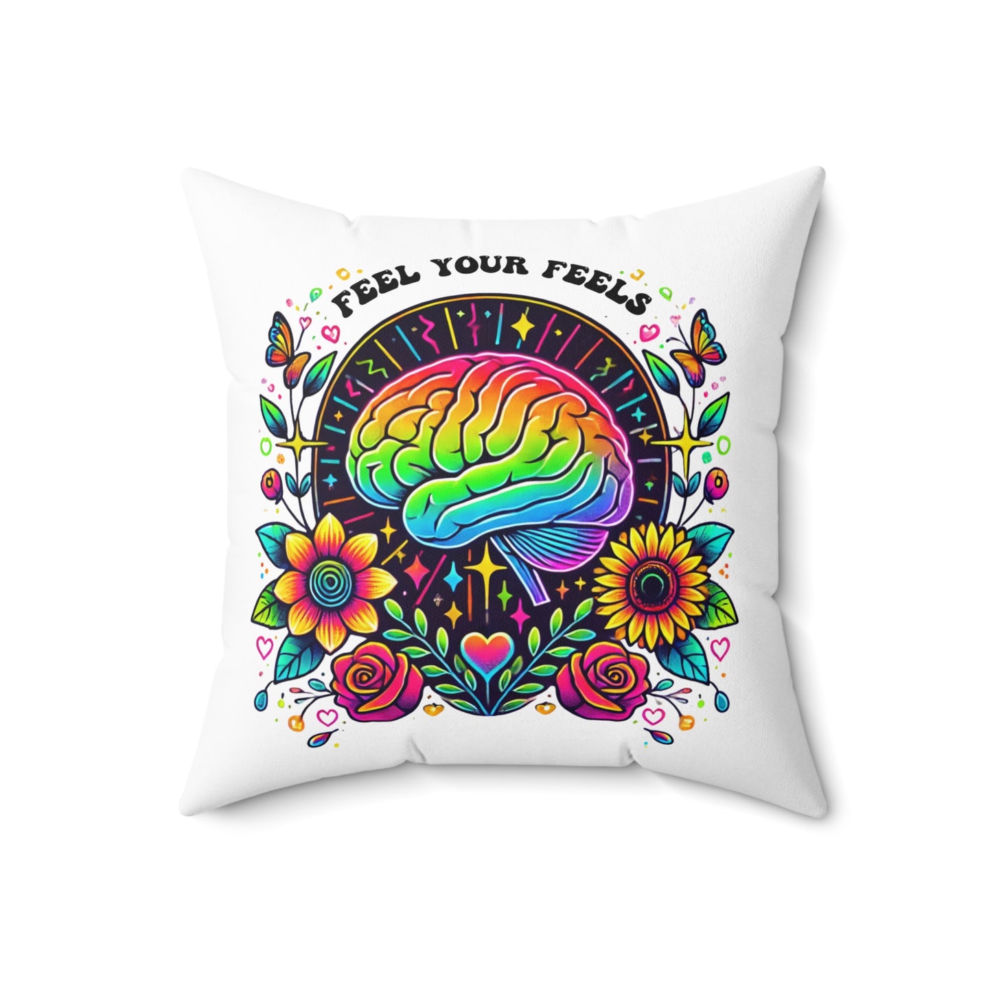 Decorative Throw Pillow, Feel your feels