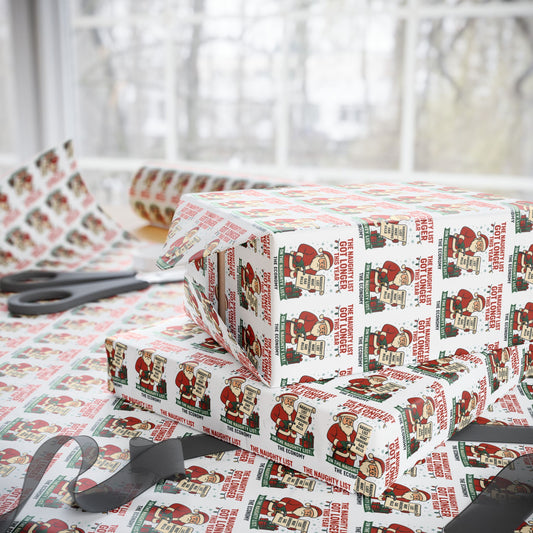 Wrapping paper-The Naughty List