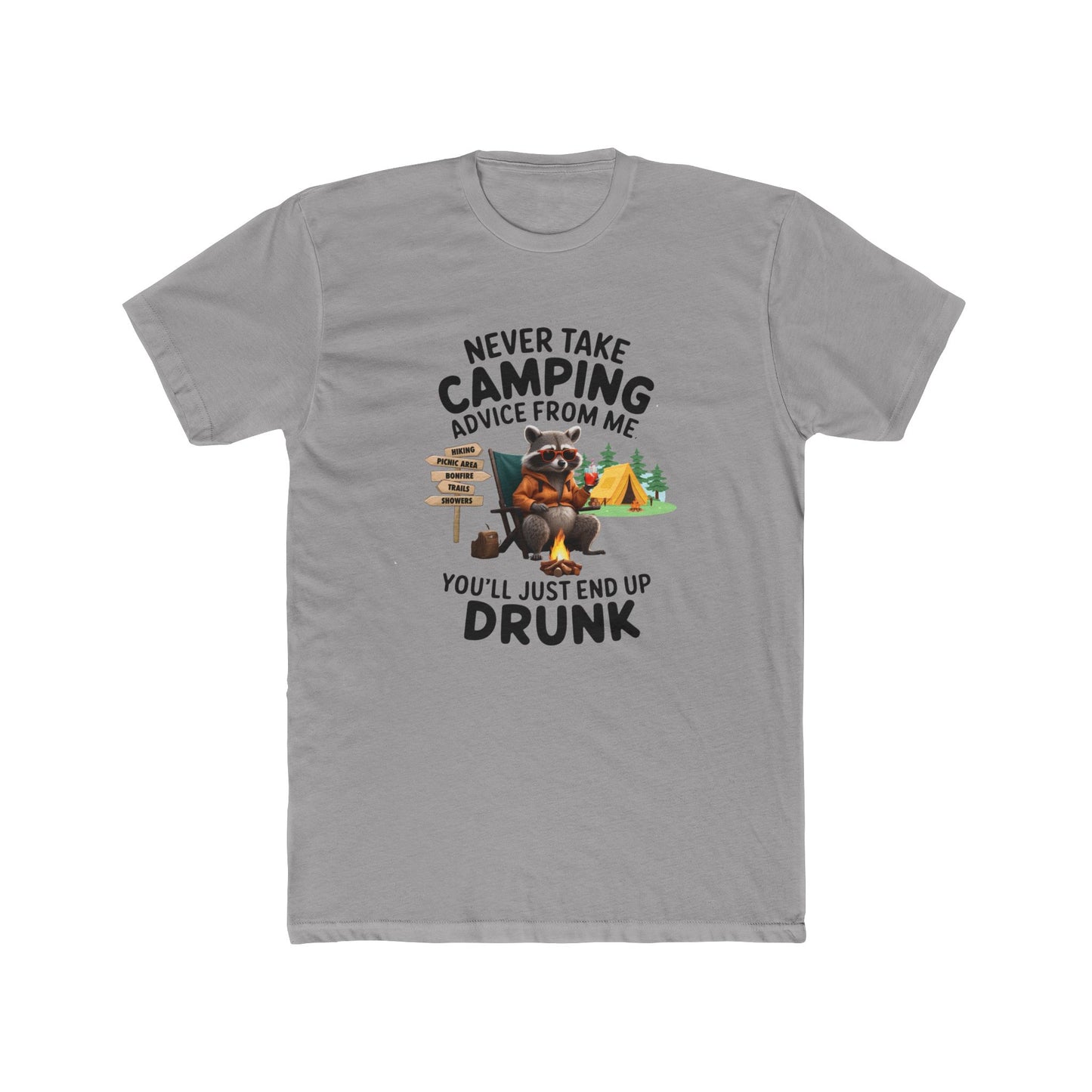 Funny Camping Tee - Never Take Camping Advice From Me, Perfect for Campers, Outdoor Enthusiasts, Gifts for Him, Adventure Apparel, [...]
