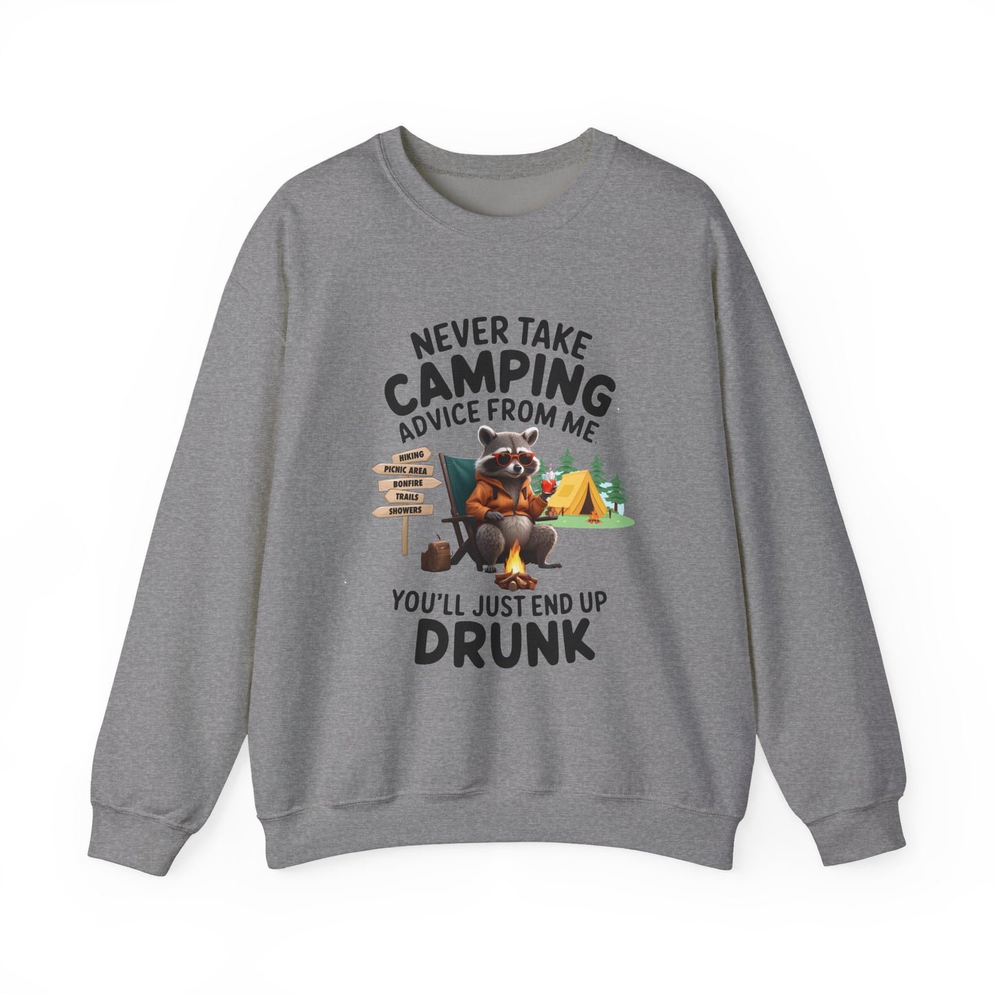 Camping Advice-Unisex Heavy Blend™ Crewneck Sweatshirt