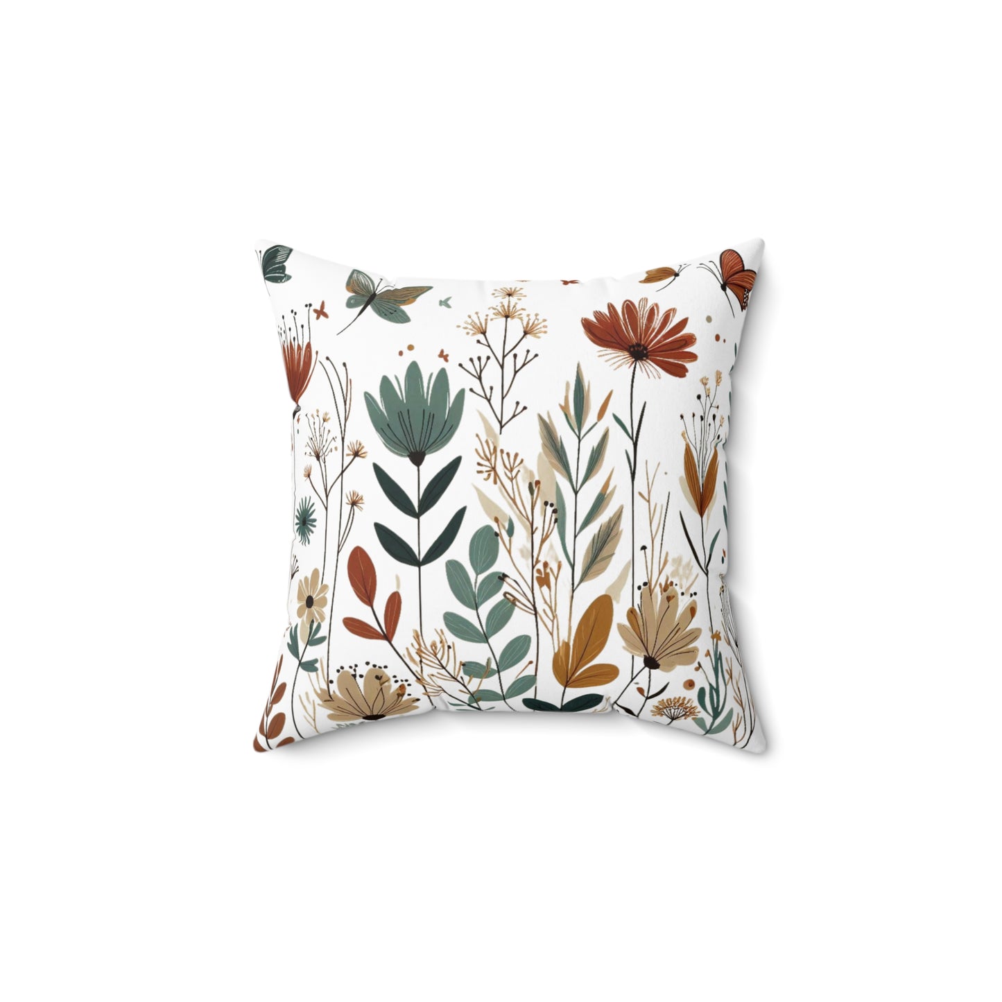 Decorative Throw Pillow, Flower Garden