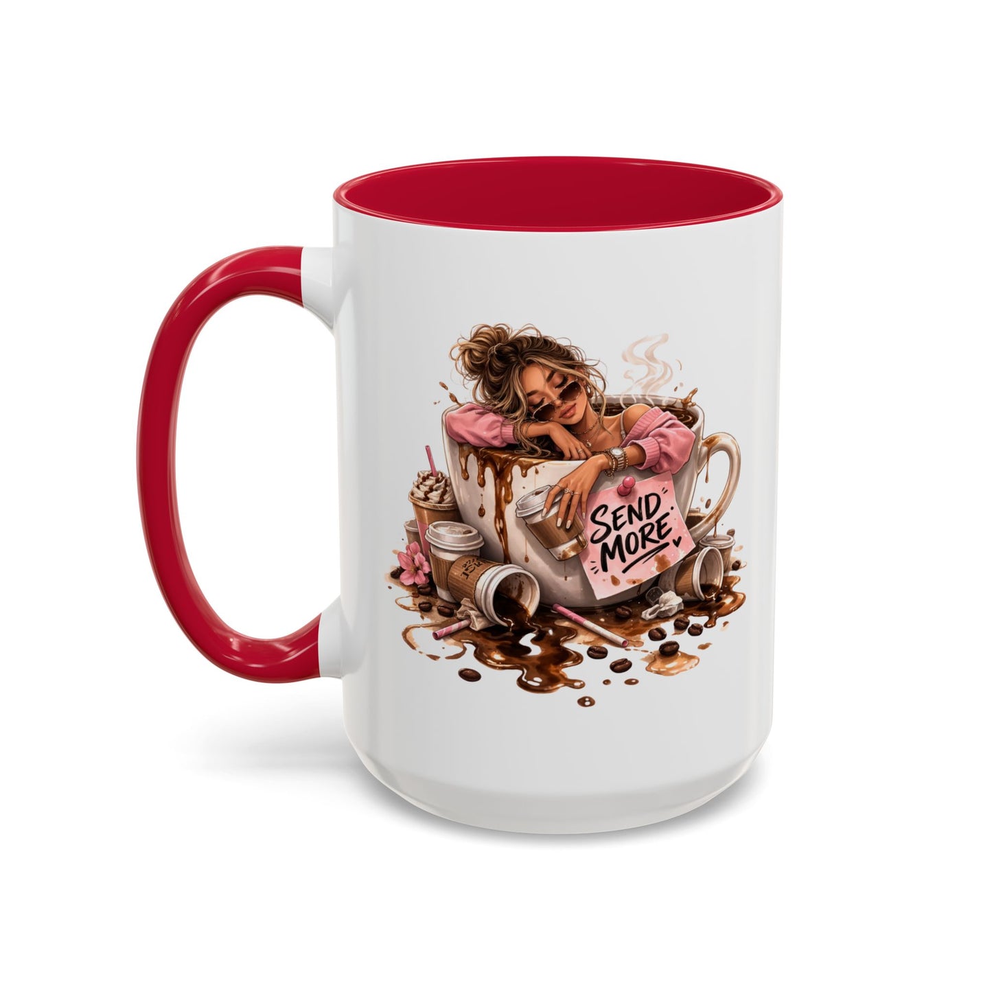 Mug- Send more.