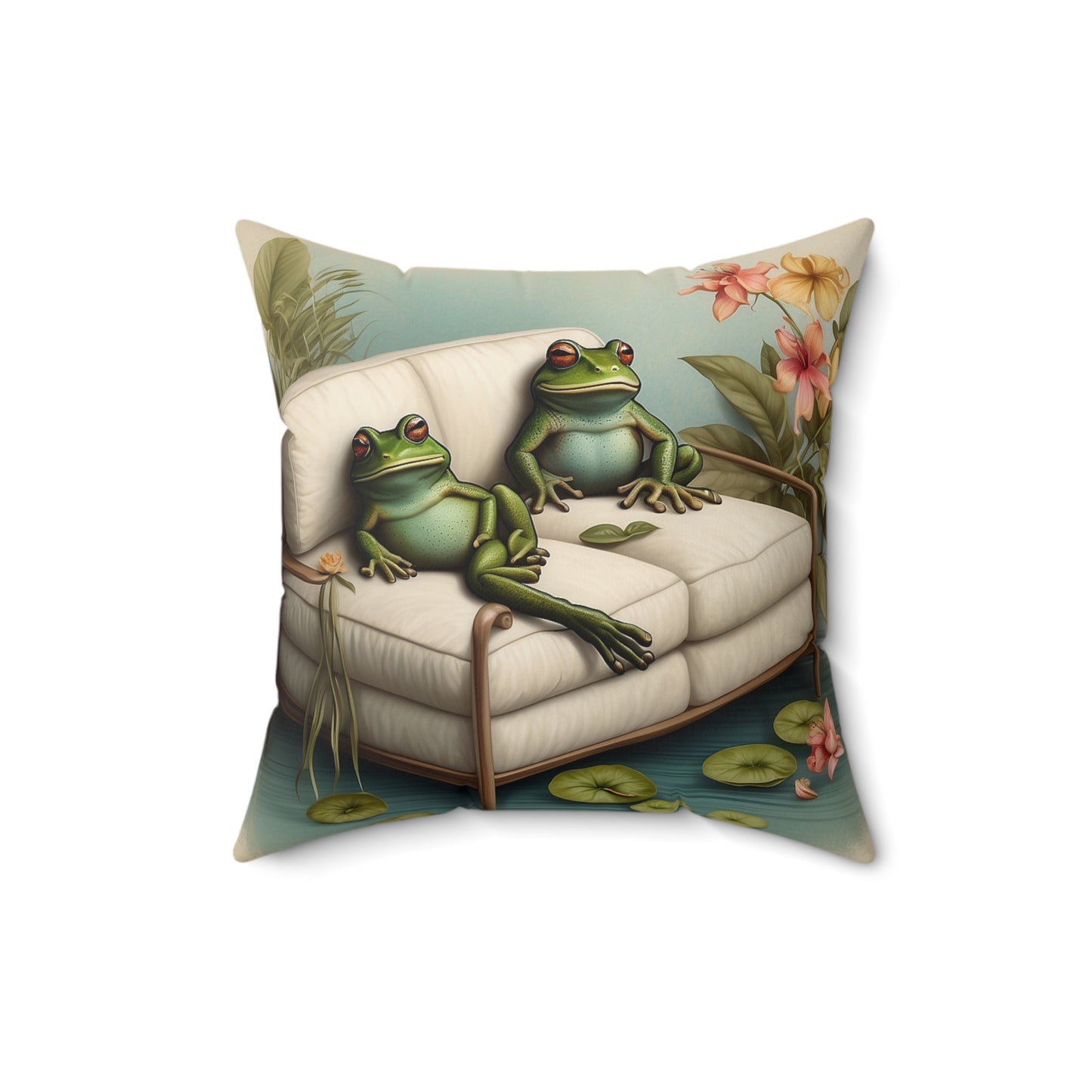 Decorative Throw Pillow, Frog