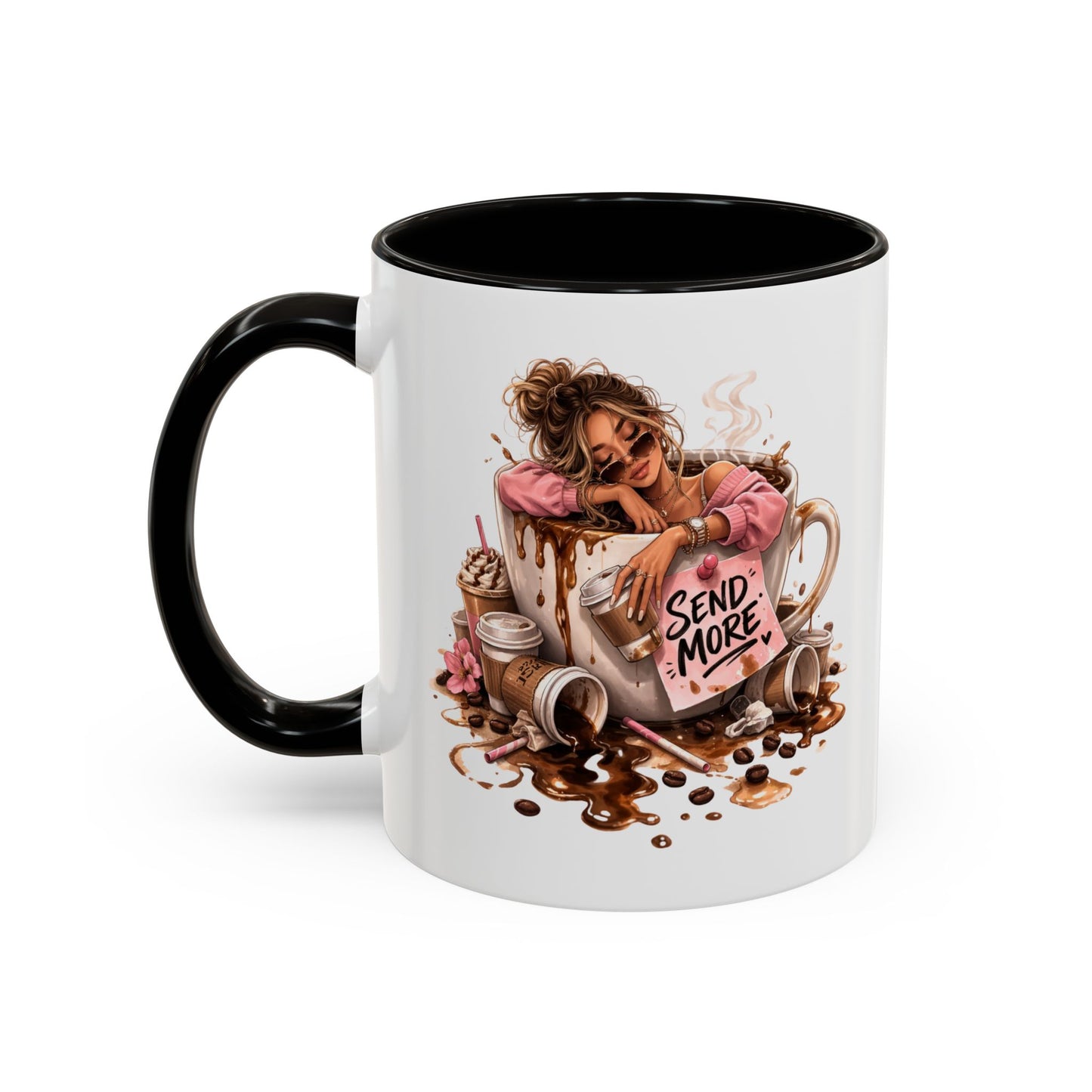 Mug- Send more.