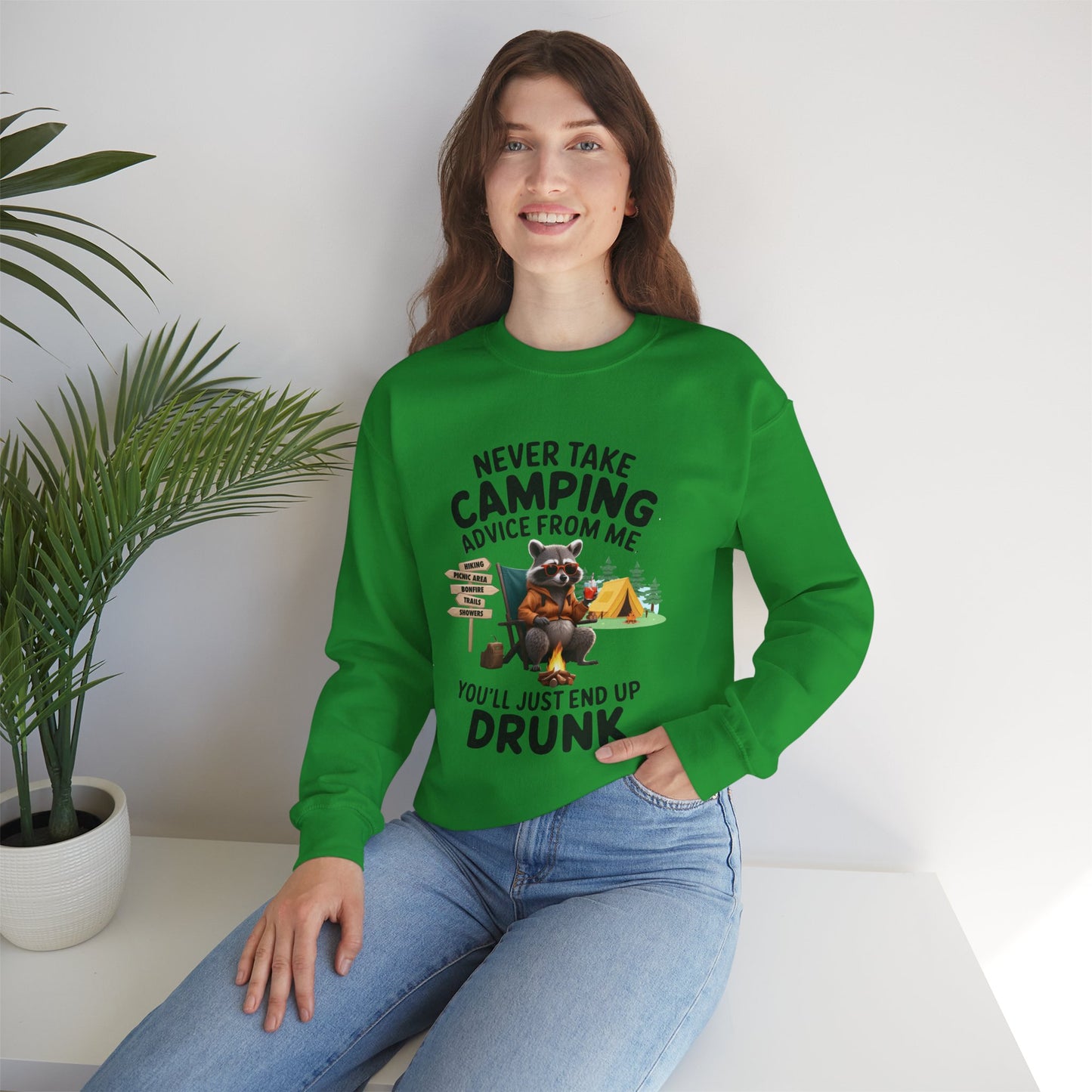 Camping Advice-Unisex Heavy Blend™ Crewneck Sweatshirt