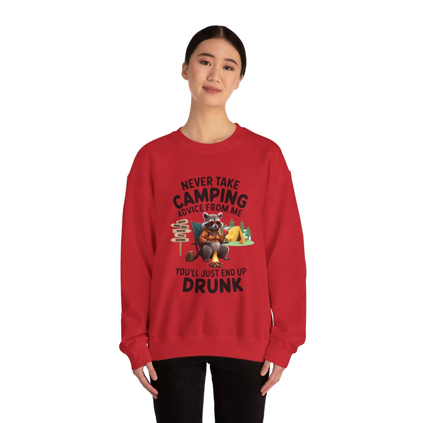 Camping Advice-Unisex Heavy Blend™ Crewneck Sweatshirt