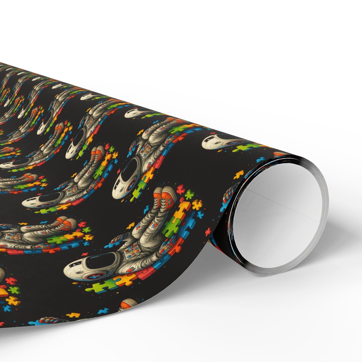 Wrapping Paper -Colorful Astronaut Puzzle
