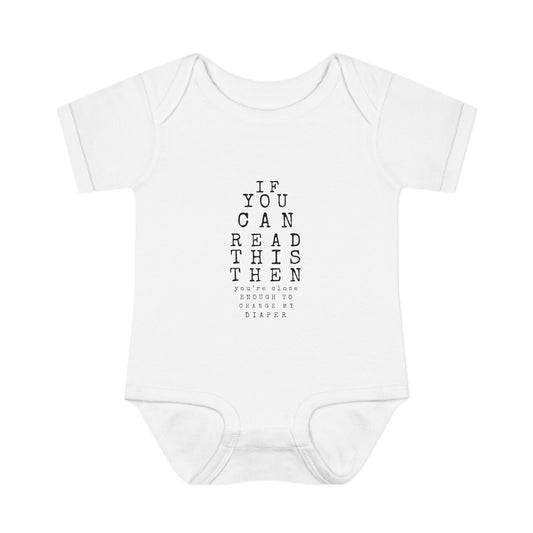 Funny Infant Bodysuit: If You Can Read This, Gift for New Parents, Baby Shower, Cute Baby Clothes, Funny Baby Outfit