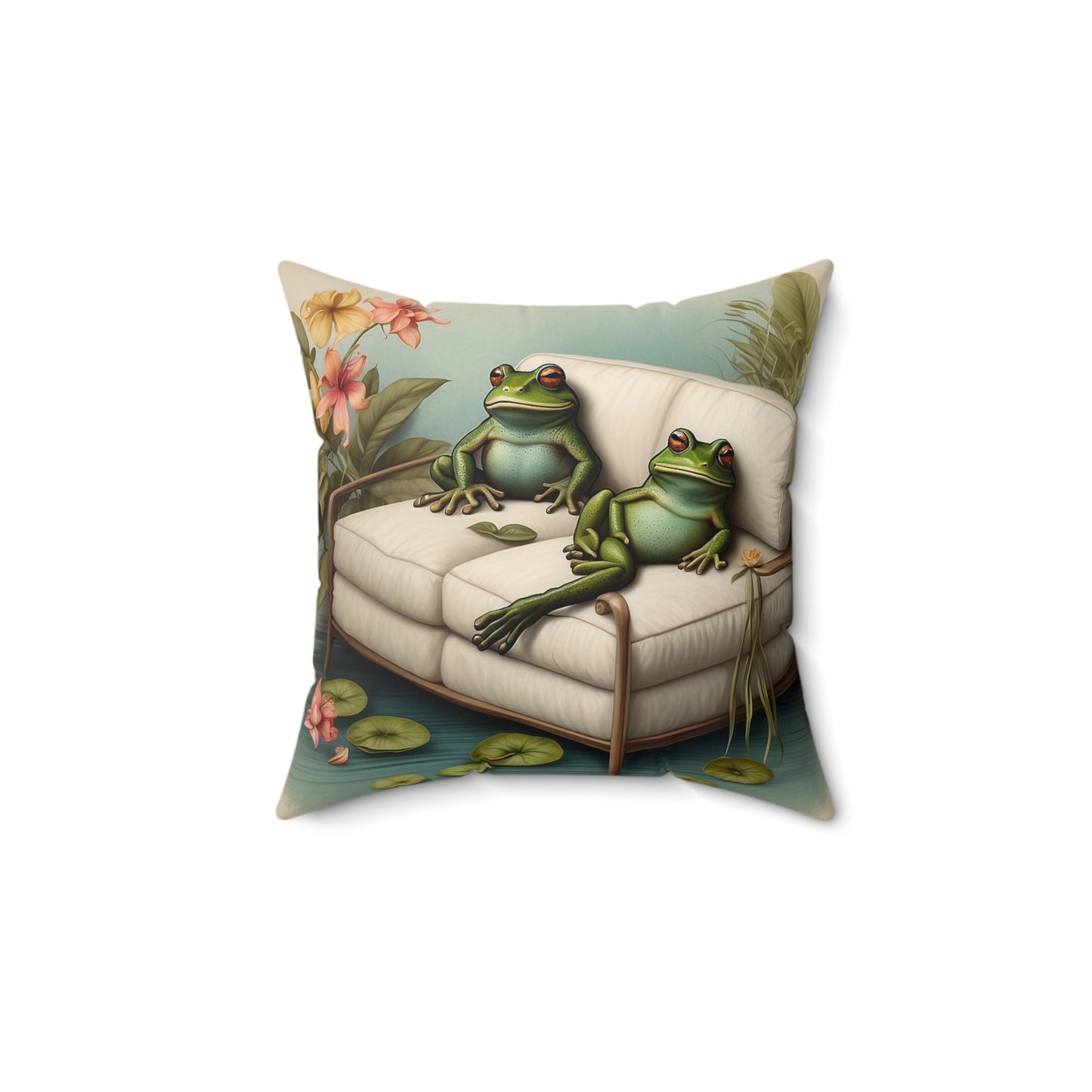 Decorative Throw Pillow, Frog