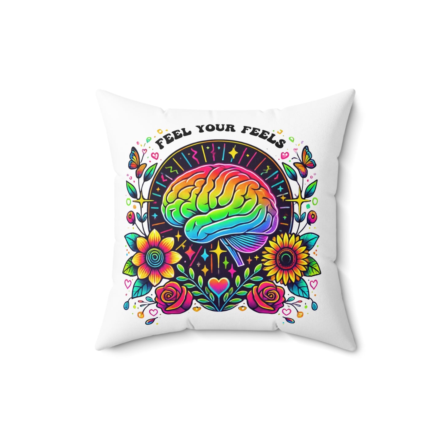 Decorative Throw Pillow, Feel your feels