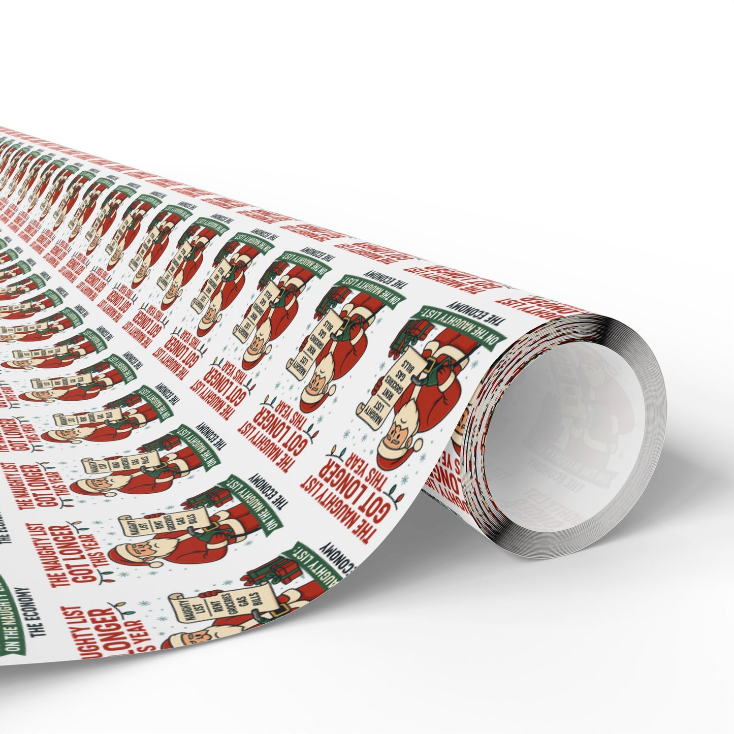 Wrapping paper-The Naughty List