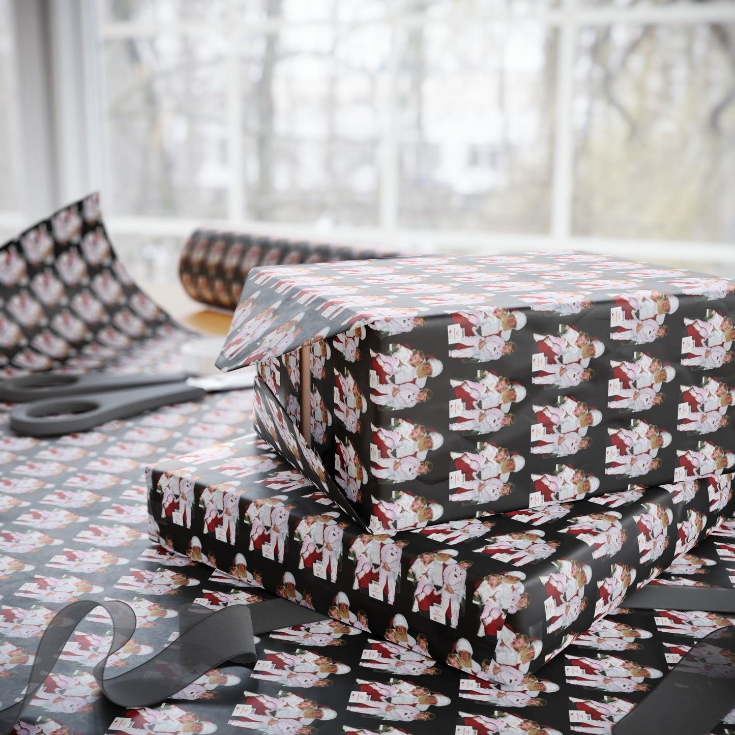 Wrapping Paper- Unhand me Santa