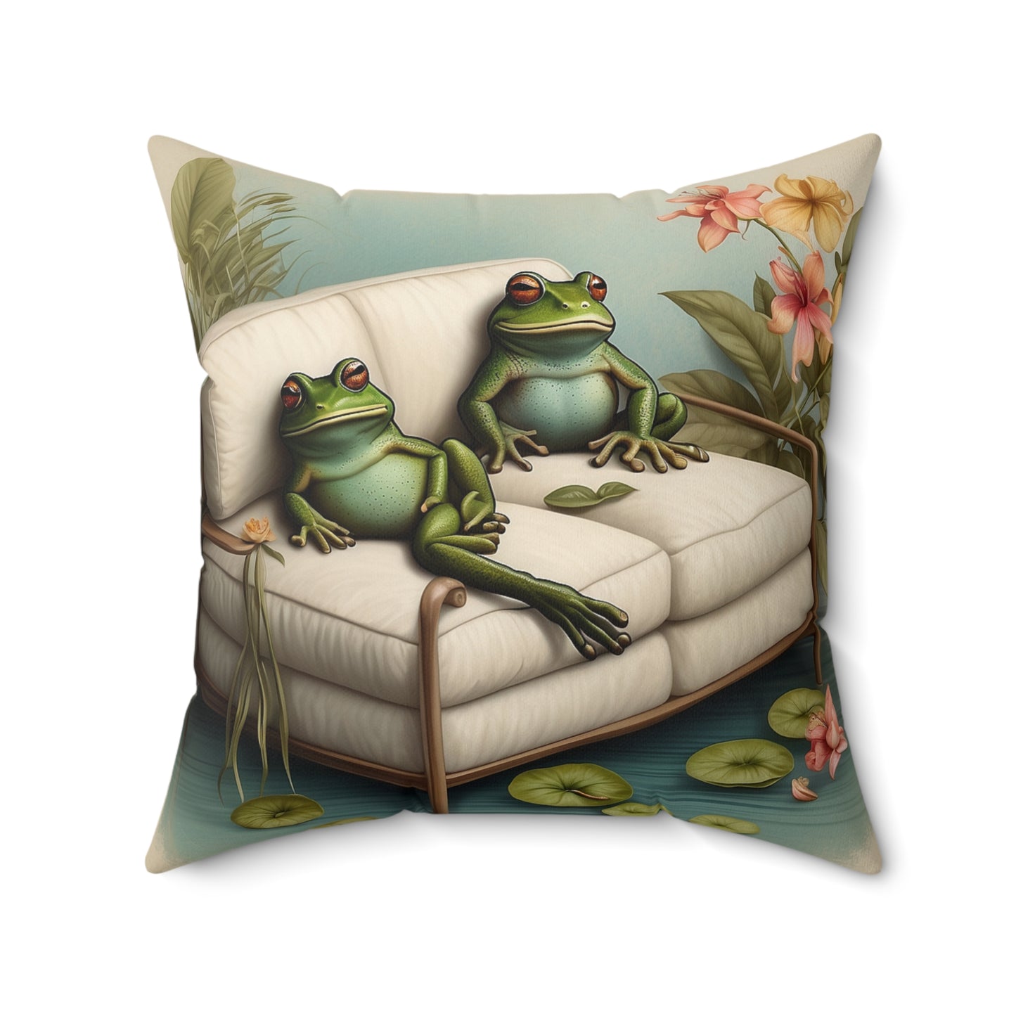 Decorative Throw Pillow, Frog