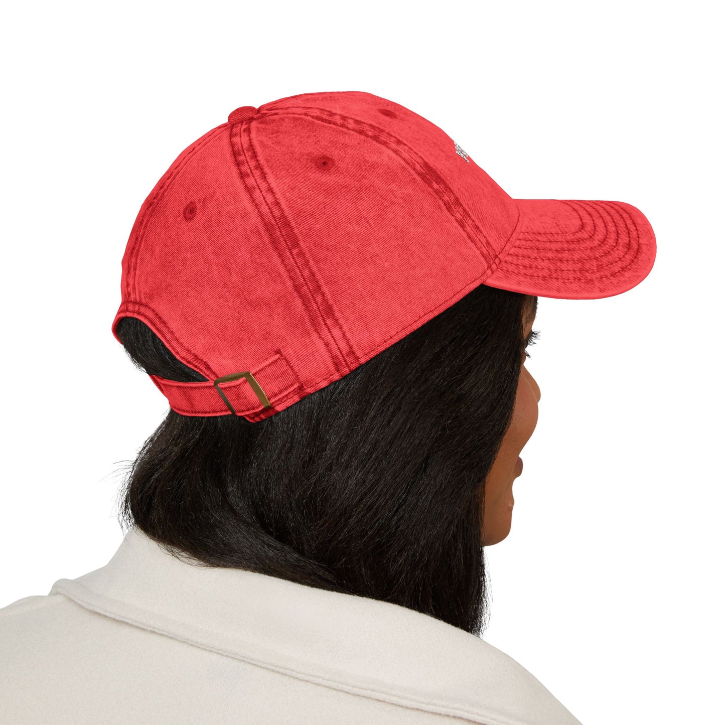 Vintage Embroidered Cap — Custom Text Baseball Hat