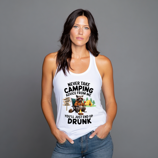 Camping Humor Tank Top, Unisex Garment