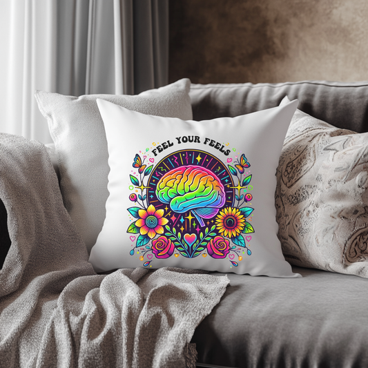 Decorative Throw Pillow, Feel your feels