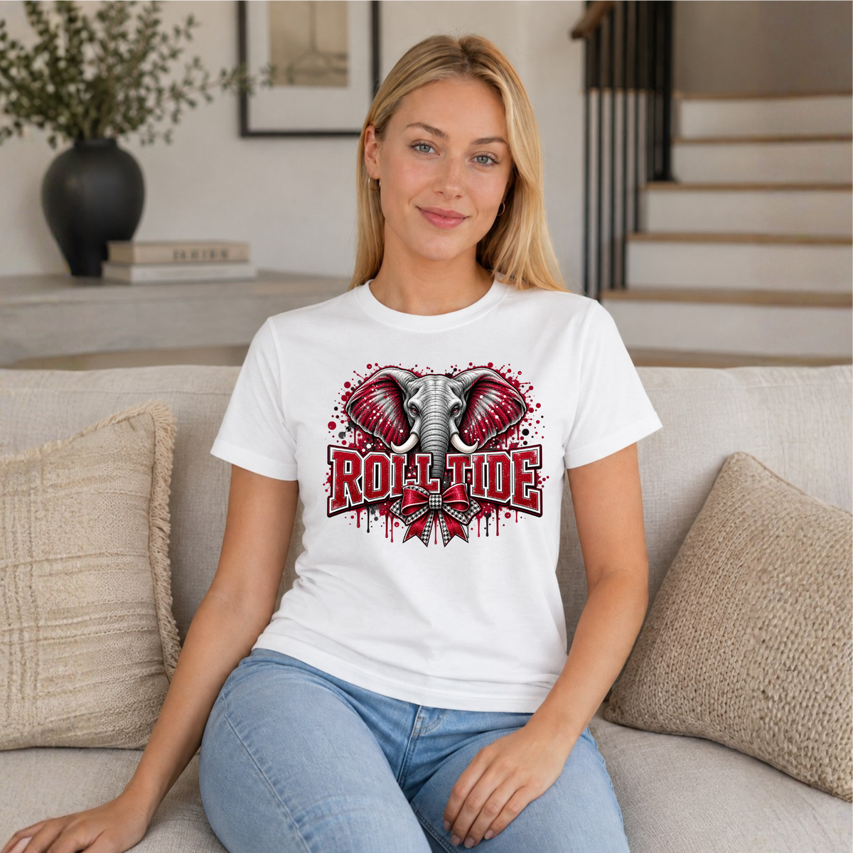 T-shirt :Roll Tide Elephant graphic