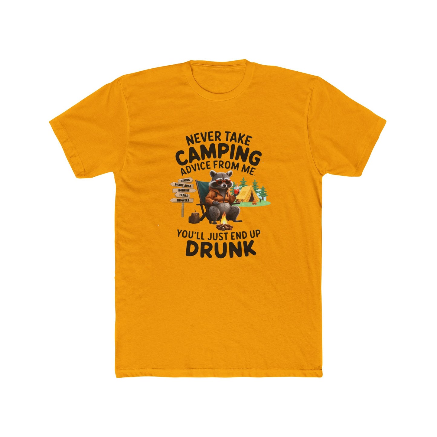 Funny Camping Tee - Never Take Camping Advice From Me, Perfect for Campers, Outdoor Enthusiasts, Gifts for Him, Adventure Apparel, [...]