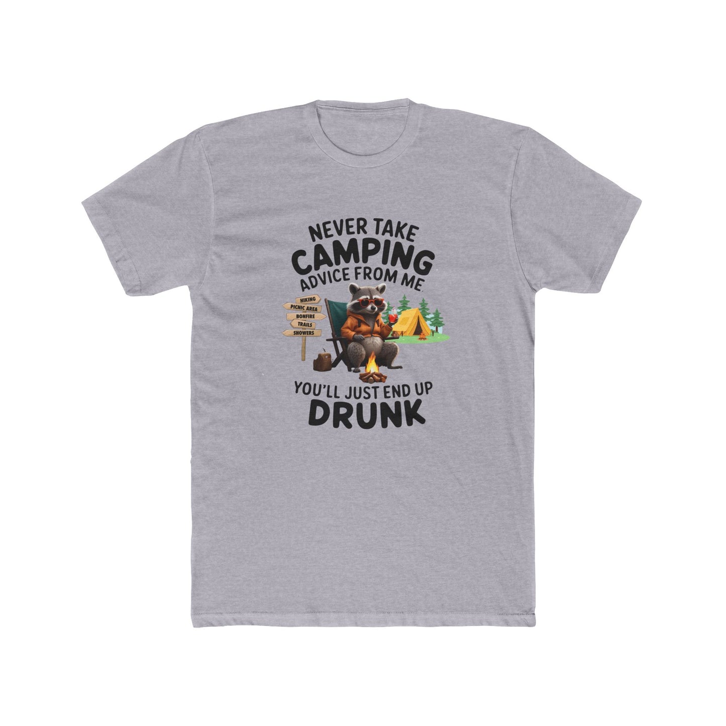 Funny Camping Tee - Never Take Camping Advice From Me, Perfect for Campers, Outdoor Enthusiasts, Gifts for Him, Adventure Apparel, [...]