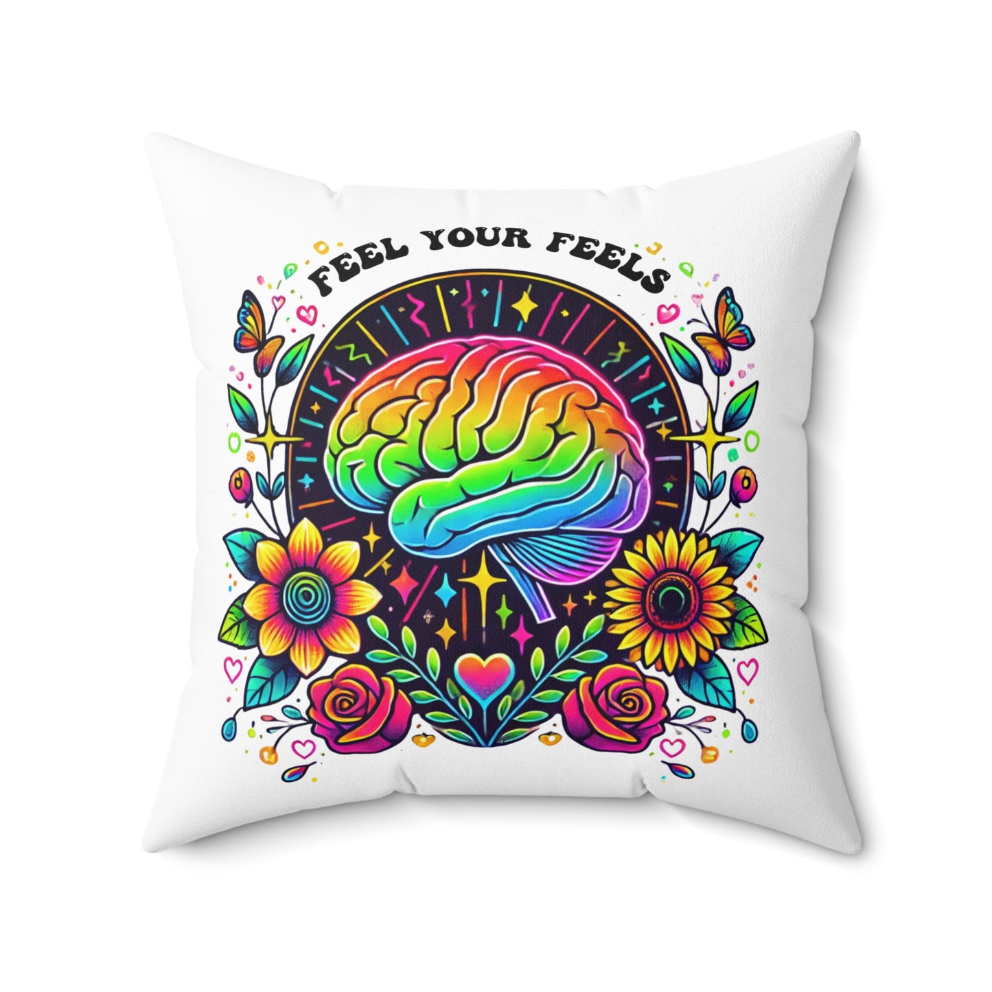 Decorative Throw Pillow, Feel your feels