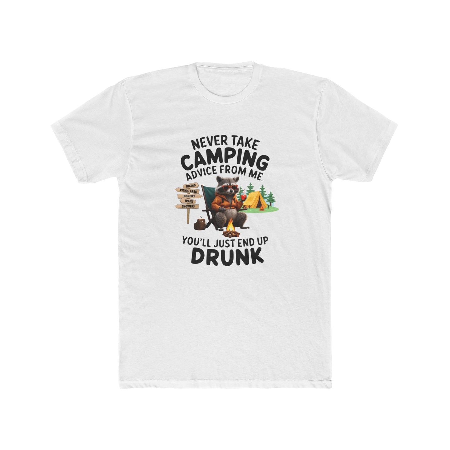 Funny Camping Tee - Never Take Camping Advice From Me, Perfect for Campers, Outdoor Enthusiasts, Gifts for Him, Adventure Apparel, [...]
