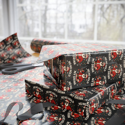Wrapping Paper (Christmas) -Ho-Ho-Hold my Drink