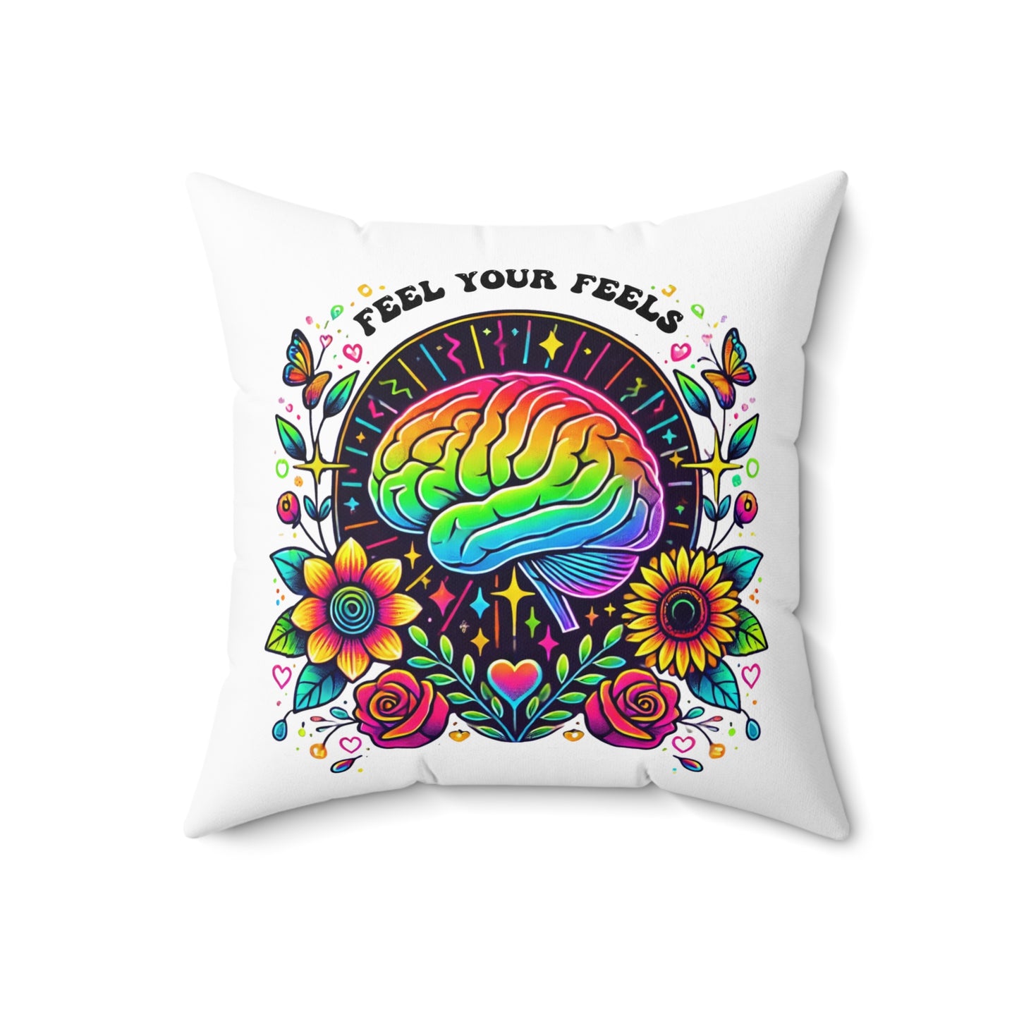Decorative Throw Pillow, Feel your feels