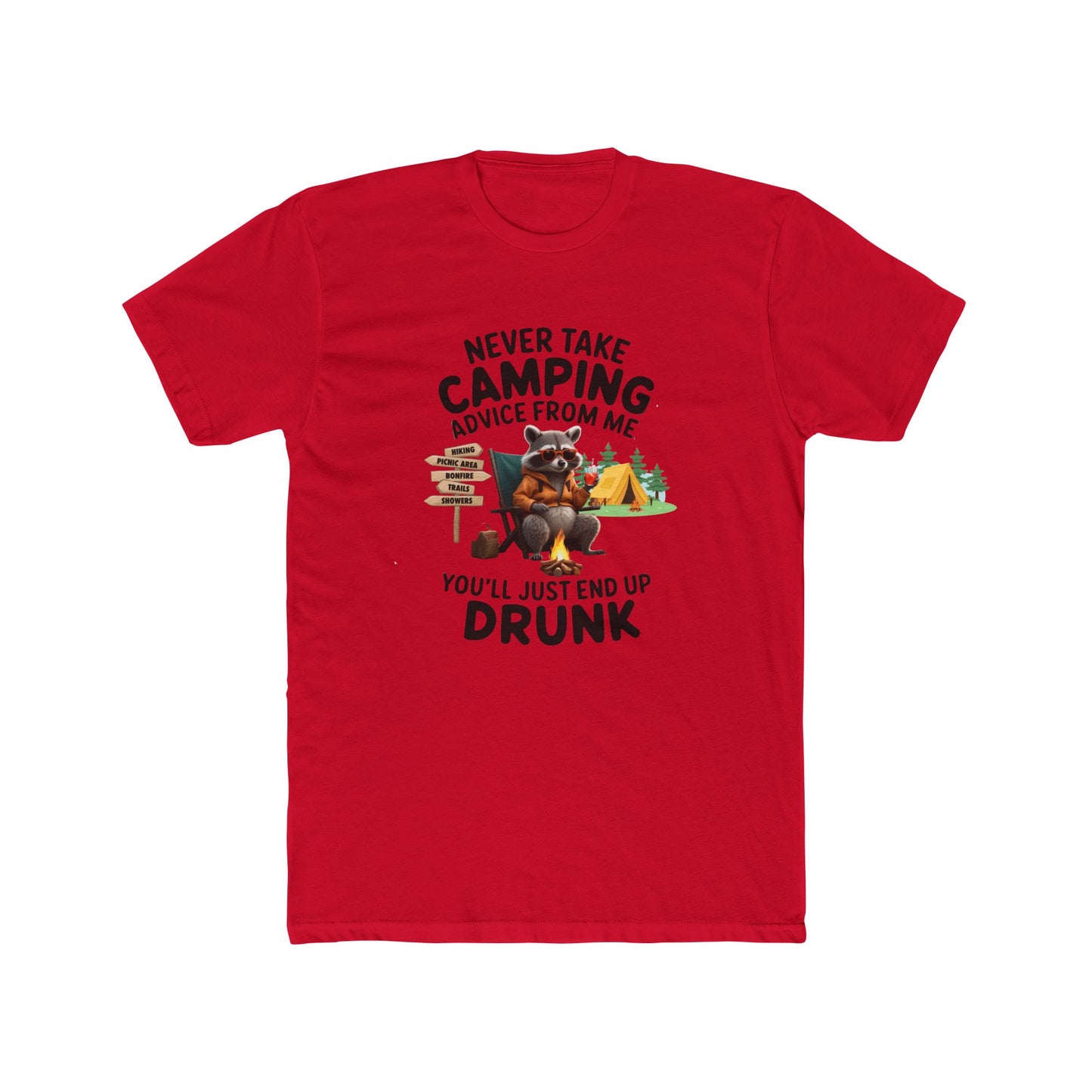 Funny Camping Tee - Never Take Camping Advice From Me, Perfect for Campers, Outdoor Enthusiasts, Gifts for Him, Adventure Apparel, [...]