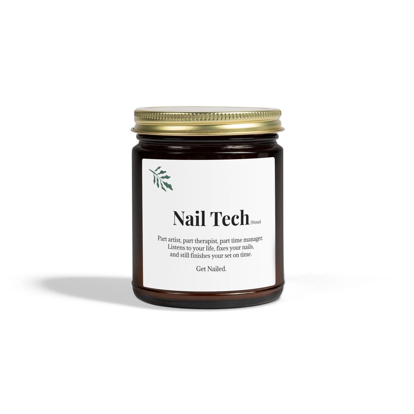 Scented Candles, Coconut Apricot Wax (9oz)- Nail Tech