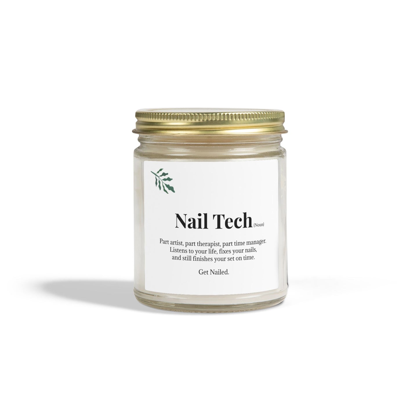 Scented Candles, Coconut Apricot Wax (9oz)- Nail Tech