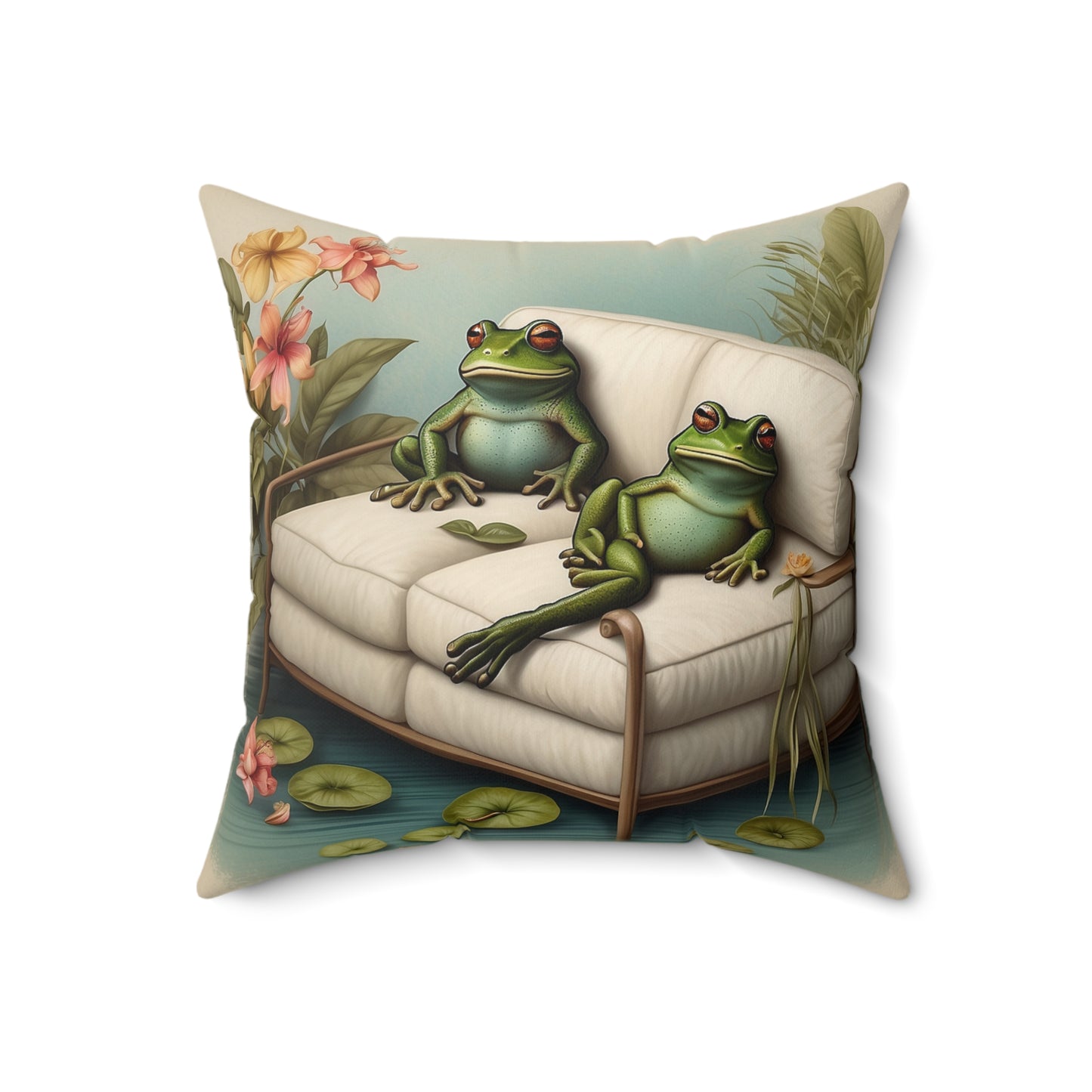 Decorative Throw Pillow, Frog