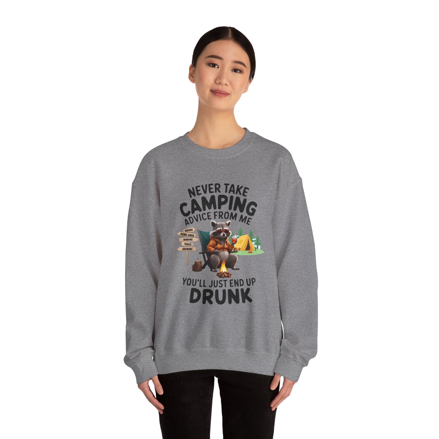 Camping Advice-Unisex Heavy Blend™ Crewneck Sweatshirt
