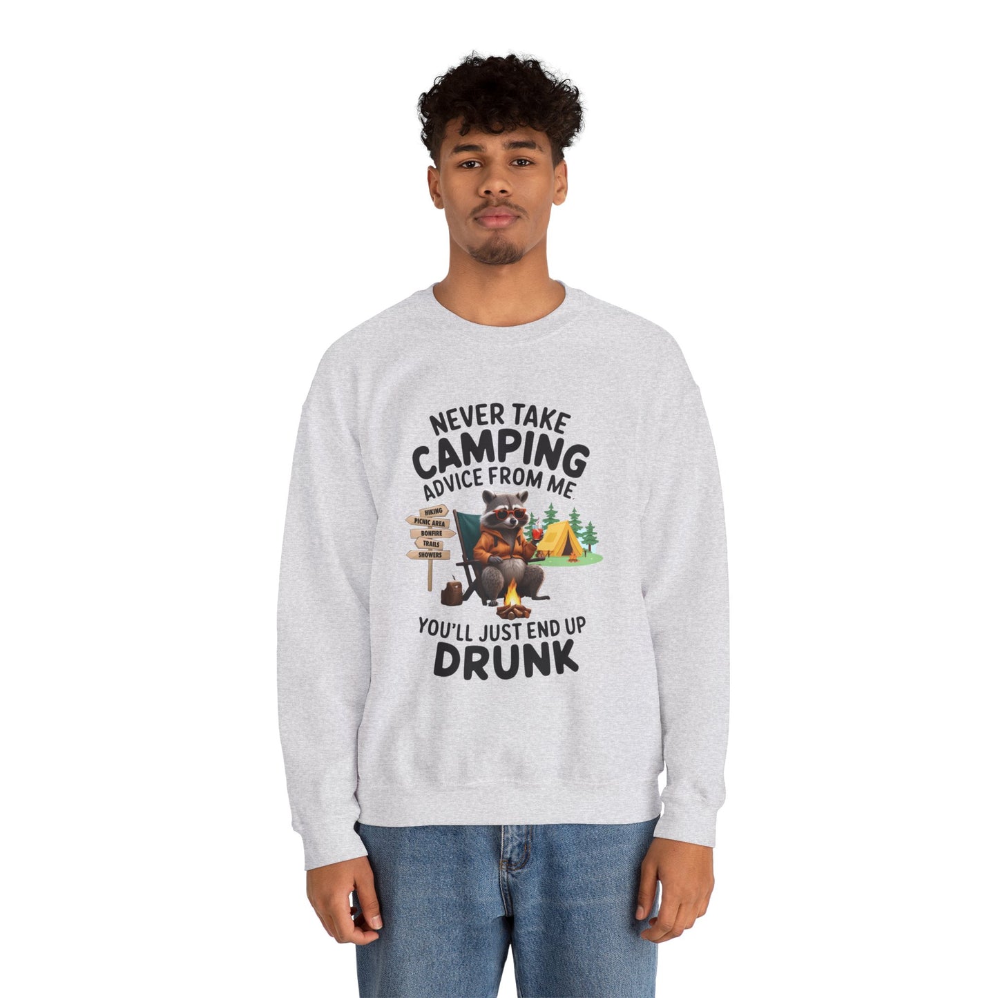 Camping Advice-Unisex Heavy Blend™ Crewneck Sweatshirt