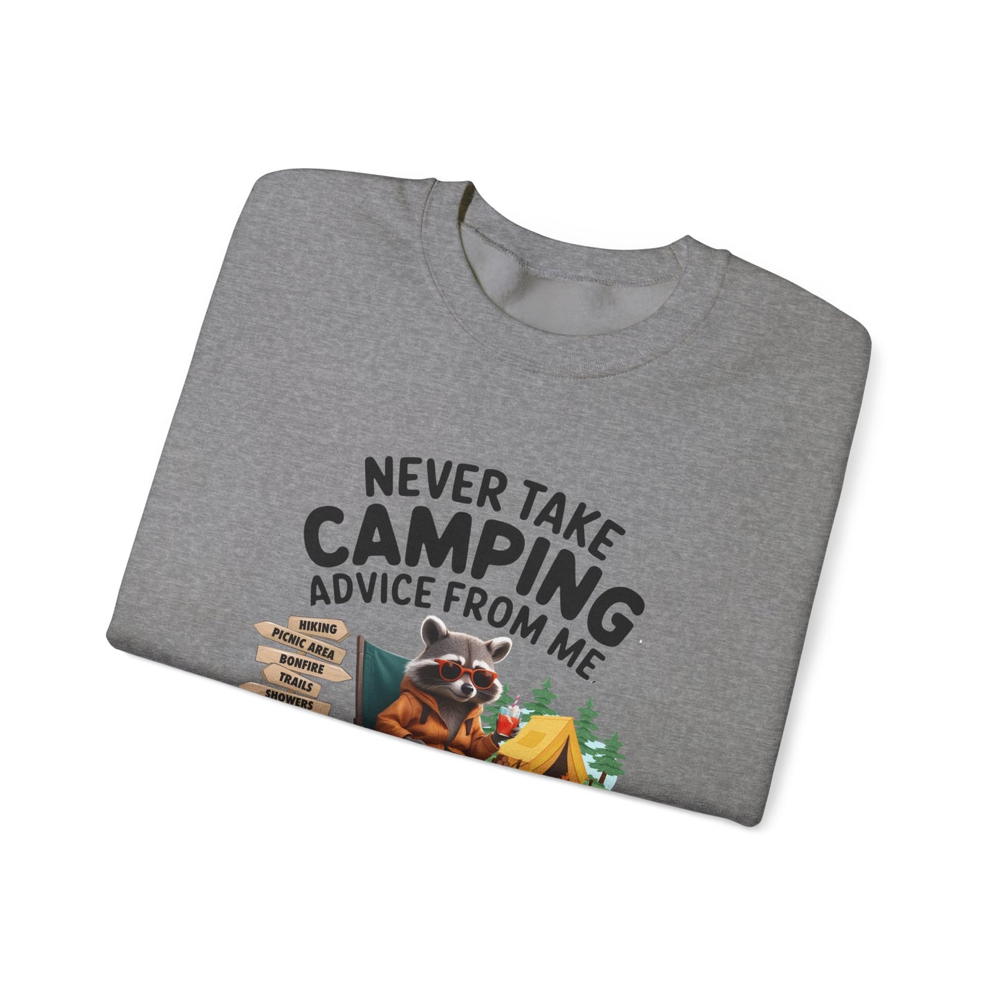 Camping Advice-Unisex Heavy Blend™ Crewneck Sweatshirt