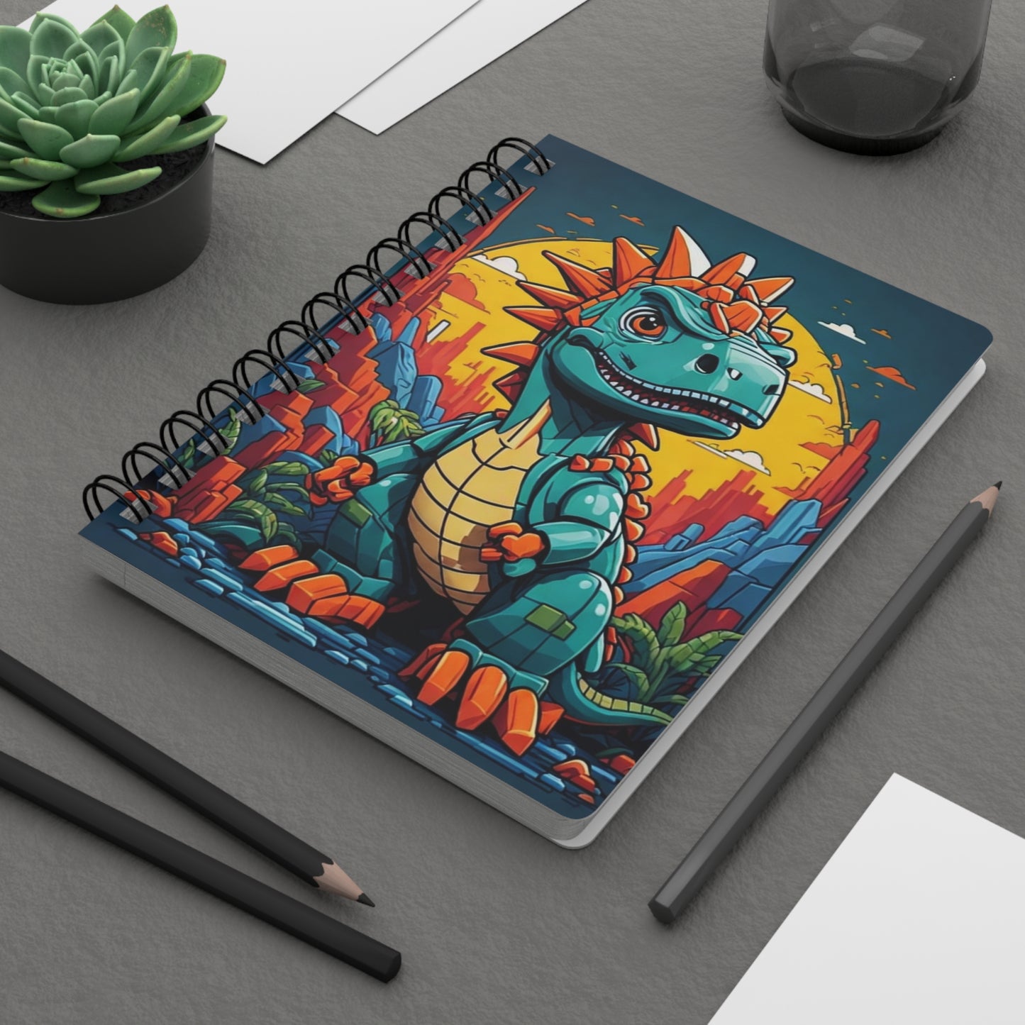 Themed Spiral Bound Journal-Dinosaur