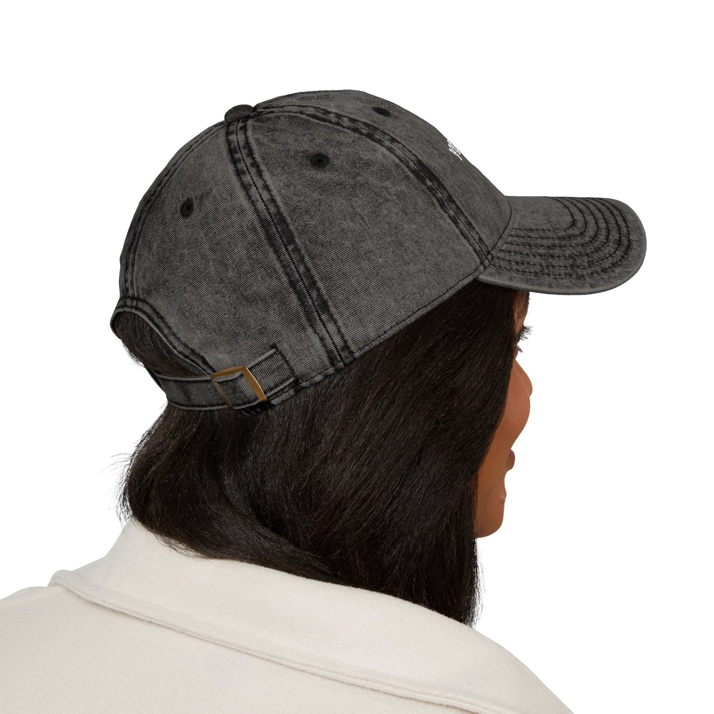 Vintage Embroidered Cap — Custom Text Baseball Hat