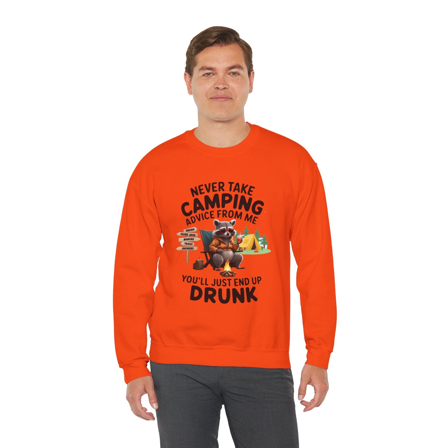 Camping Advice-Unisex Heavy Blend™ Crewneck Sweatshirt
